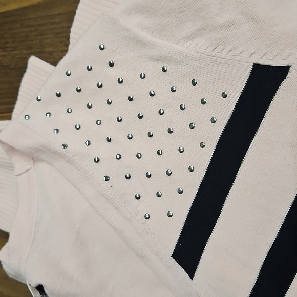 Pink and Black Striped Women's Sweater - Picture 10 of 10